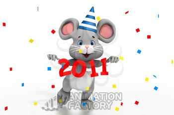 New Year's Eve party mouse 2011