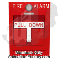 Fire alarm pull down handle #59869 | Animation Factory