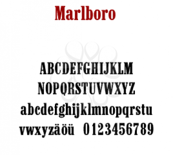 Cigarette Font