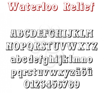 Relief Font