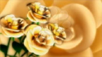 Royalty Free HD Video Clip of Rotating Roses