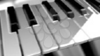 Royalty Free HD Video Clip of a Piano Keyboard