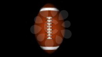 Royalty Free Video of a Turning Football