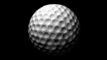 Royalty Free Video of a Rotating Golf Ball