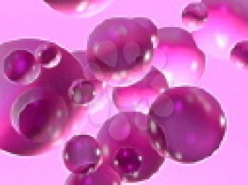 Royalty Free Video of a Pink Bubble Background