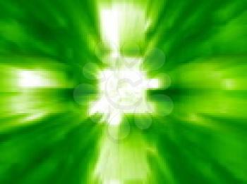 Royalty Free Video of a Spinning Green Abstract