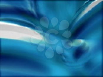 Royalty Free Video of a Swirling Blue Abstract Pattern